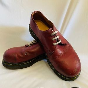 Vintage Cherry Red Leather Doc Martens